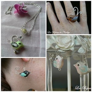 bijoux en forme d'oiseaux