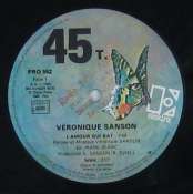SANSON VÉRONIQUE - L'amour qui bat - Maxi 45T