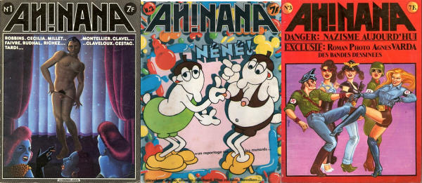 Collection complète revue Ah! Nana - 9 numéros 1976-1978