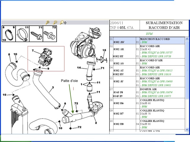 Capteur de recopie position turbo PEUGEOT 407 2.0 HDi 136 140 cv fap