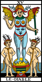 La carte du tarot "Le Diable" 120119032923385009319037