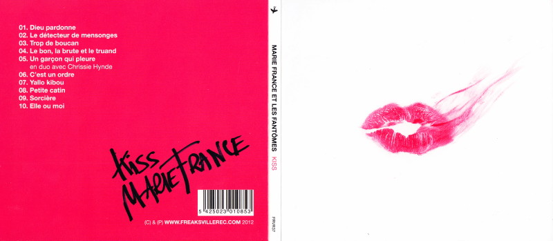 "KISS", le nouvel album CD de MARIE FRANCE & LES FANTOMES (Freaksville Record, 2012) 1201201152261423619325366
