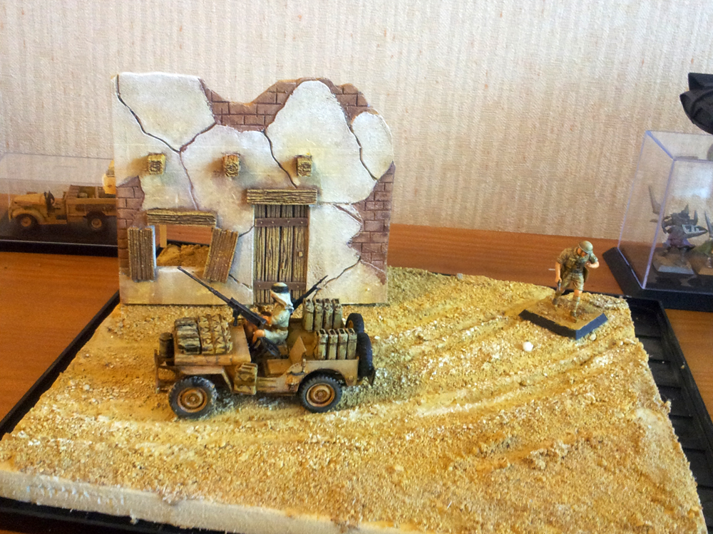 jeep SAS,land rover, diorama dans le désert 120128034148602619359015