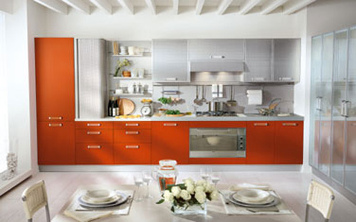 stylish-red-orange-kitchen-design