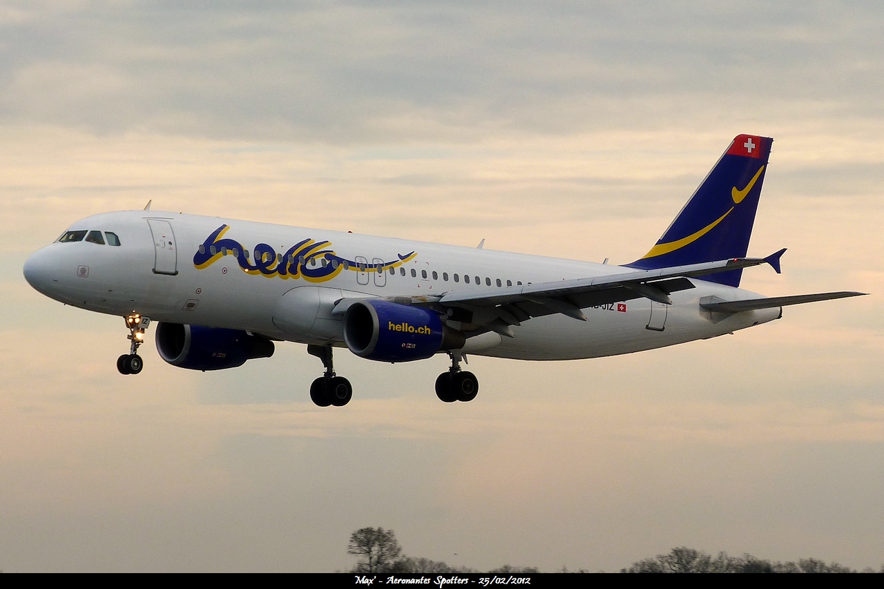 [18/02/2012] Airbus A320 (HB-JIZ) Hello 1202260219421438369493085