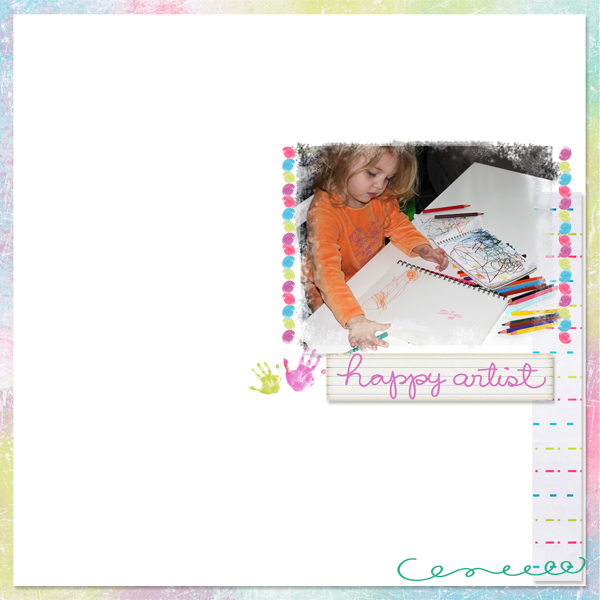 Happy artist