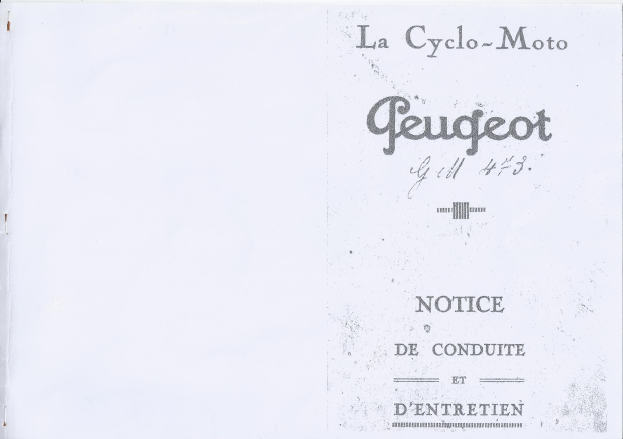 Reconstitution et restauration d'une Peugeot Cyclomoto CM1 17022209321422622414866560
