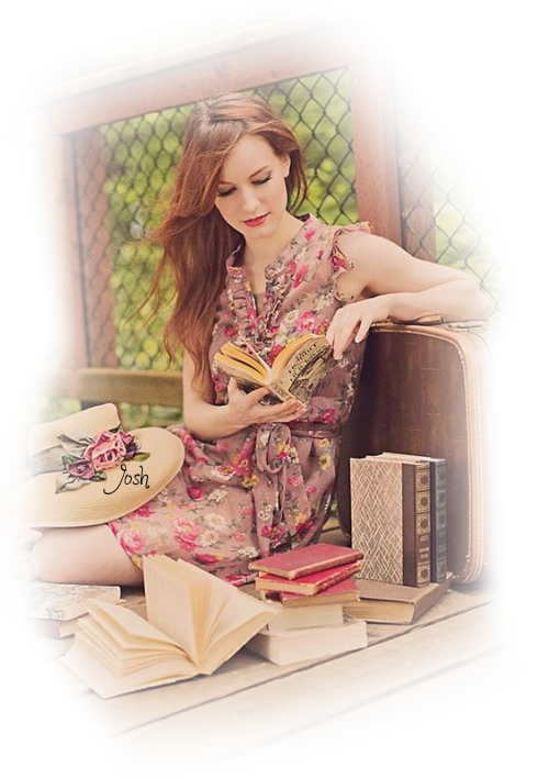 lecture femme robe rose fleurie livre tubjoshgd