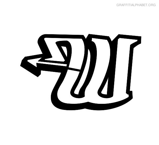 degrassi-graffiti-alphabet-w