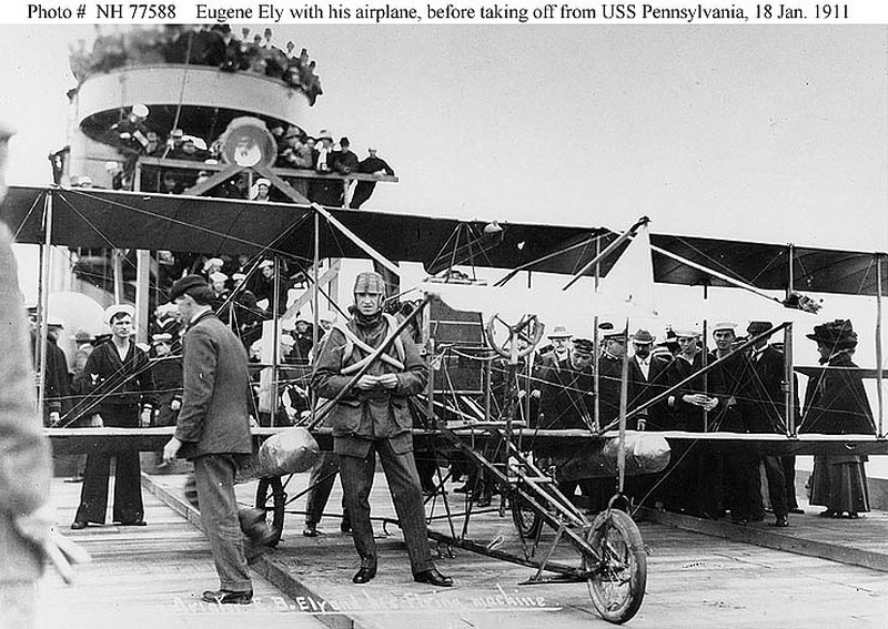 Le premier appontage de l'Histoire-Janvier 1911-Curtiss Pusher-Eugene Ely-1/72e 17072709424523134915175114
