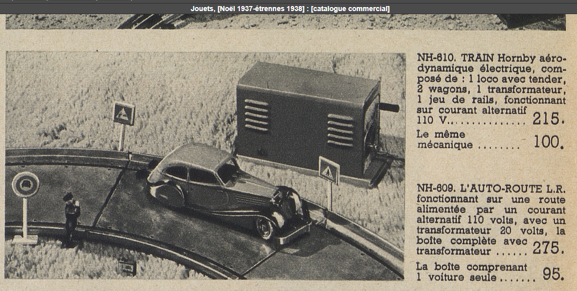 LR autoroute catalogue Aux Trois Quartiers Noël 1937