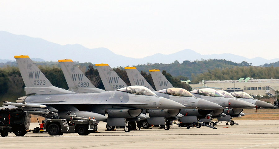 USAF F-16 Tsuiki Air Base Japan small