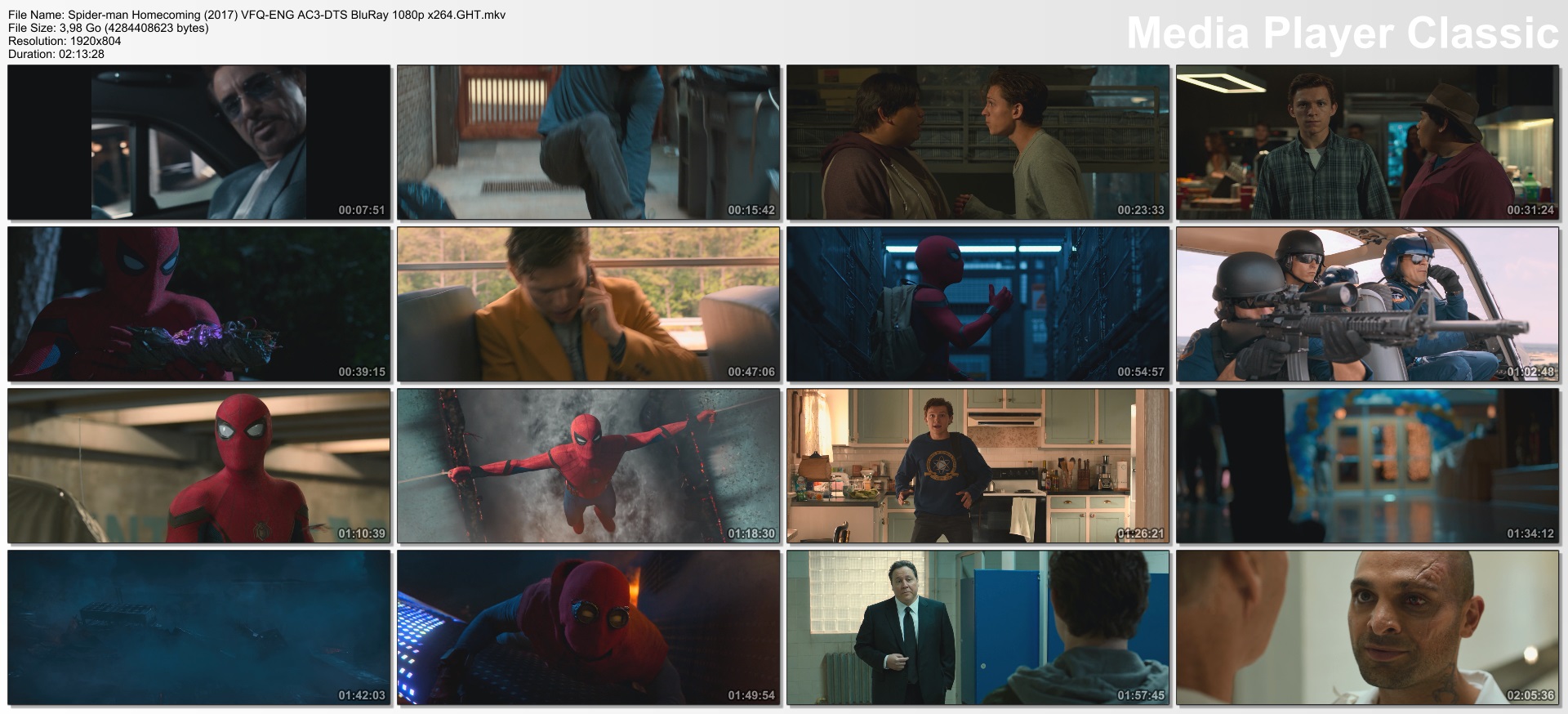 Spider-man Homecoming (2017) VFQ-ENG AC3-DTS BluRay 1080p x264.GHT