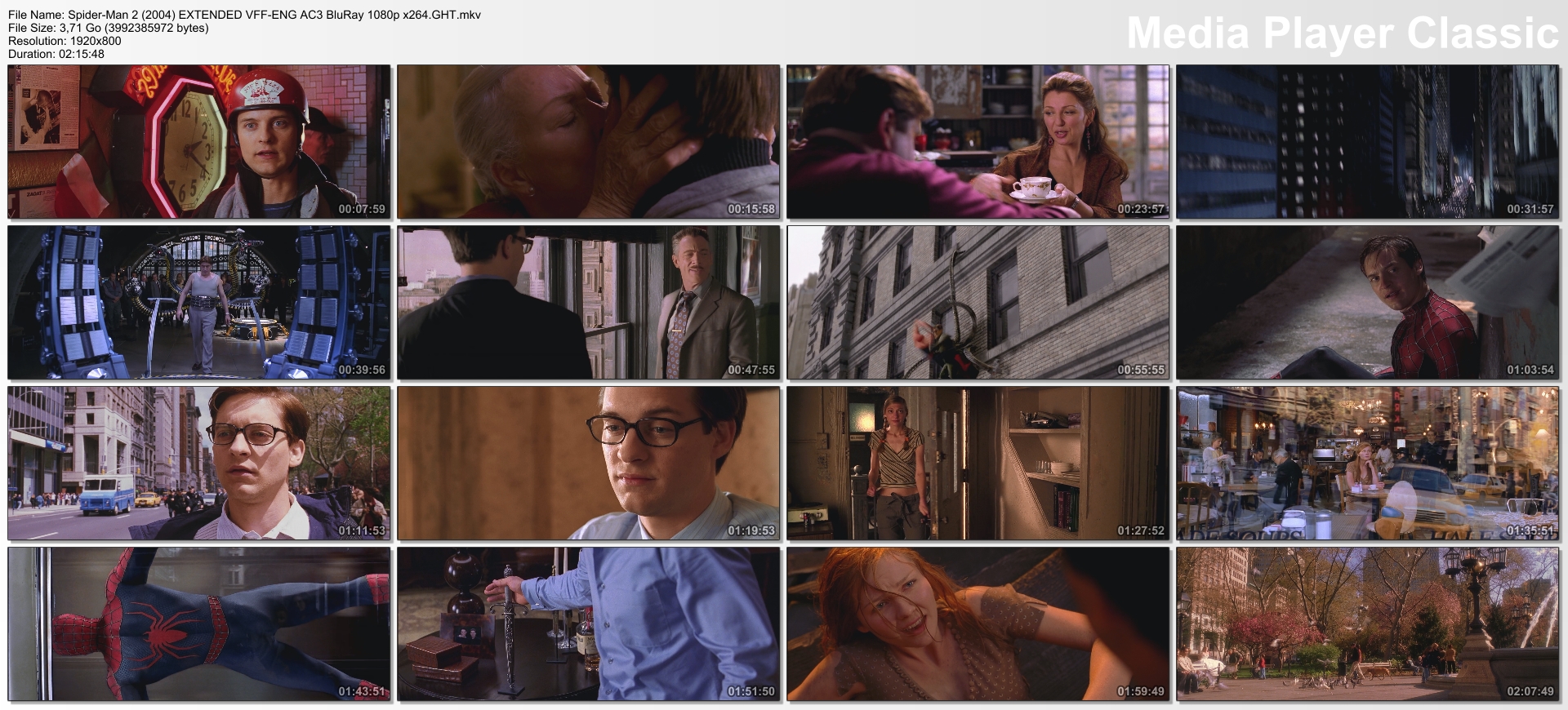 Spider-Man 2 (2004) EXTENDED VFF-ENG AC3 BluRay 1080p x264