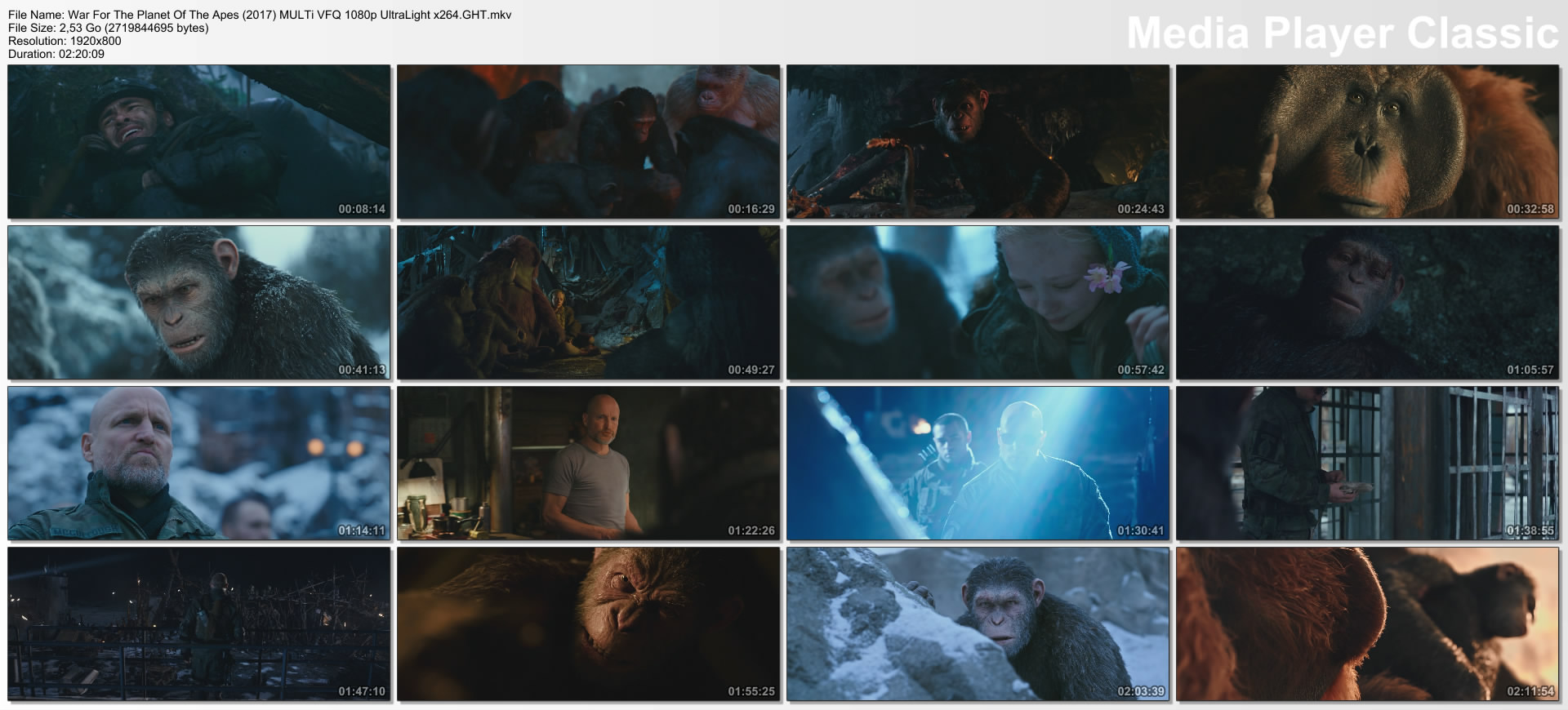 War For The Planet Of The Apes (2017) MULTi VFQ 1080p UltraLight x264.GHT
