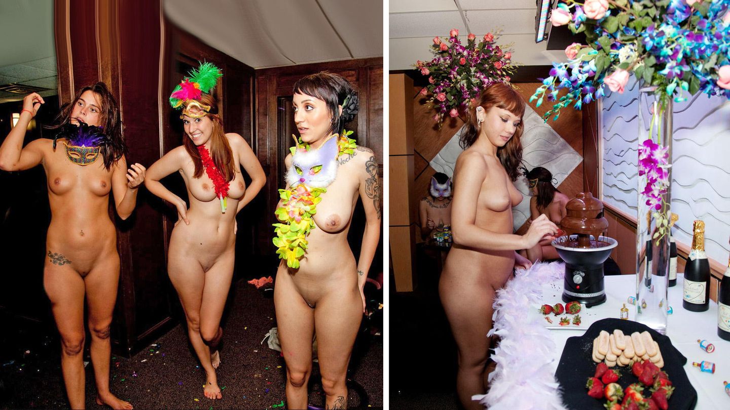 Saran Wrap Costume Naked Party.
