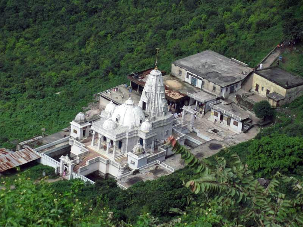 Jain temple atop Parasnath Hill small
