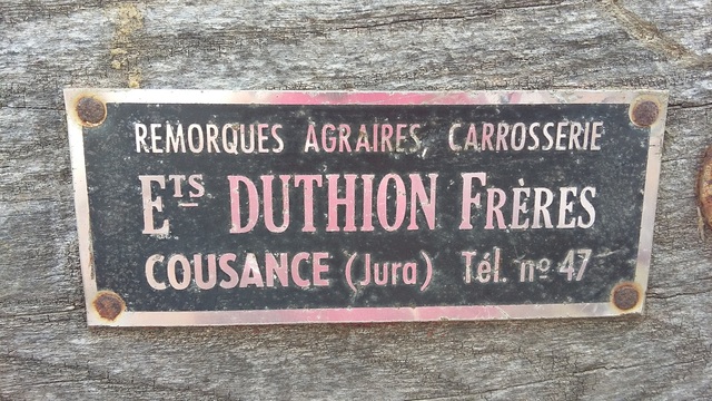 DUTHION Char agricole   début des années 60 1802030710308191115533242